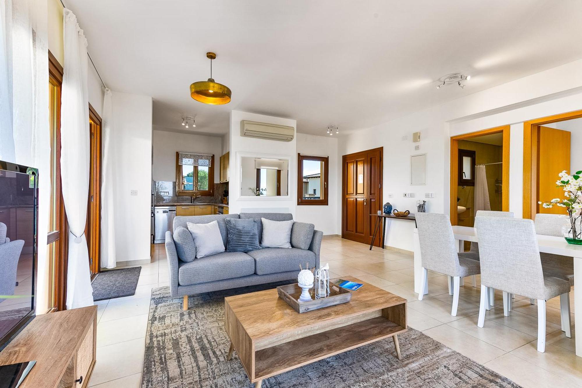 קוקליה 1 Bedroom Apartment Pyrgos With Beautiful Sea And Sunset Views, Aphrodite Hills Resort מראה חיצוני תמונה